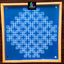 W1402 : Kolam Stencil 14 by 14 Inch Wooden Square Rangoli Stencil - Ranglahari Creations