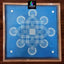 WJ1202 : 12 by 12 Wooden Square Rangoli Stencil - Ranglahari Creations