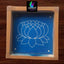 WA19 : 5 by 5 Small Wooden Square Rangoli Stencil - Ranglahari Creations