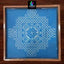 WJ1214 : 12 by 12 Wooden Square Rangoli Stencil - Ranglahari Creations