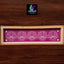 W21 : Hollow Lotus Border Rangoli Stencil - Ranglahari Creations