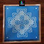 WJ1213 : 12 by 12 Wooden Square Rangoli Stencil - Ranglahari Creations