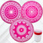 Big Metal Round Stencil Set of 4pcs in 20inch Flower