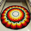 Readymade Mandala Rangoli Mat : 52 inch - Ranglahari Creations