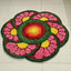 Readymade Pink Flower Rangoli Mat : 28 Inch - Ranglahari Creations