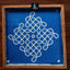 WJ1232 : Swastika Kolam Stencil 12 inch - Ranglahari Creations
