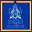 Goddess Kali Kolam Stencil Y52 : Fierce Divine Energy & Protection