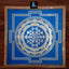 WJ1234 : Sri Yantra Kolam Stencil 12 inch - Ranglahari Creations