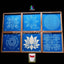 Kolam Set of 6pcs of 12 by 12 Inch Wooden Stencils - Ranglahari Creations