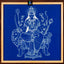 Mata Durga Kolam Stencil Y51 : Divine Power & Protection