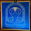 Naga Lotus Yantra Kolam Stencil