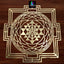 Shree Yantra Metal Wall Art for Living Room, Pooja Room & Office