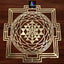 Shree Yantra Metal Wall Art for Living Room, Pooja Room & Office