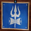 Trishul Face Kolam Stencil Y20 : Symbol of Divine Power and Protection