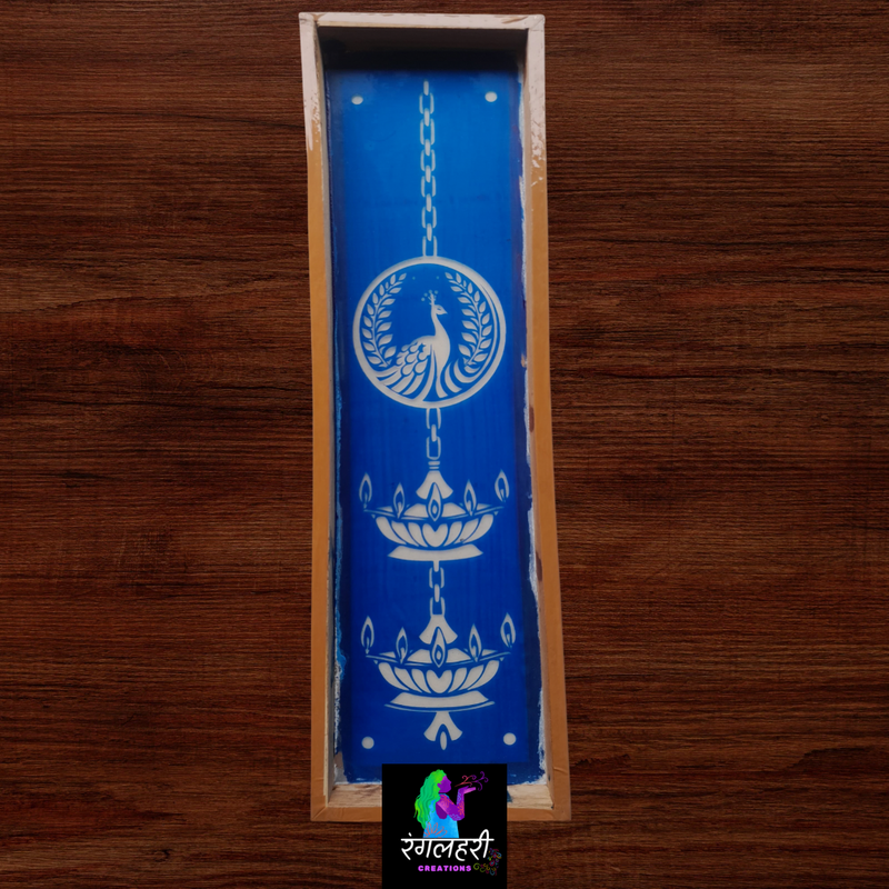 Wooden Border Stencil : 17 x 5 Inch - Ranglahari Creations