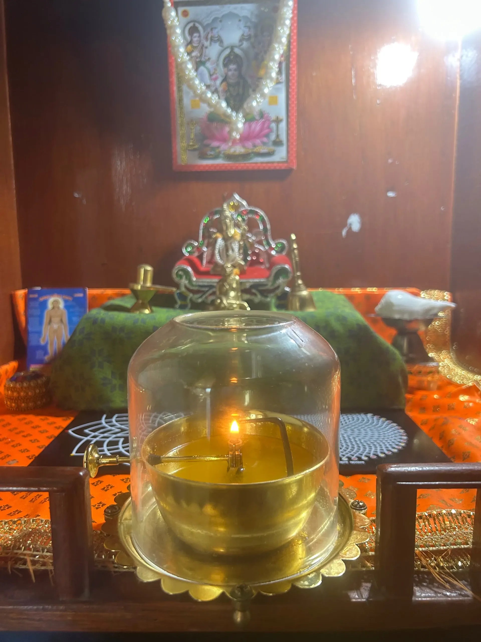 Akhand Diya With Wick Lifting Screw Lever | Akhand Jyot | Akhand Deep