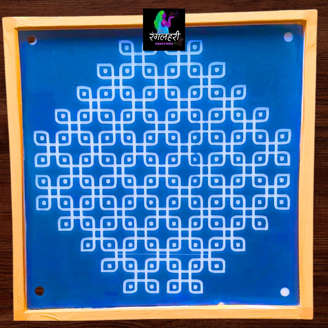 W1402 : Kolam Stencil 14 by 14 Inch Main image