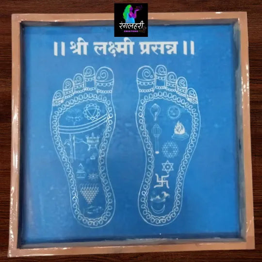 WJ1205 : 12 by 12 Wooden Square Rangoli Stencil Main image