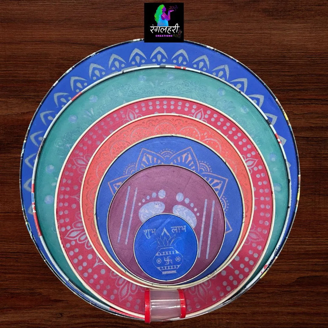 Metal Border Rangoli Set Of 8pcs Main image