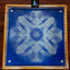 WJ2407 : 24 by 24 Wooden Square Rangoli Stencil Kolam - Ranglahari Creations