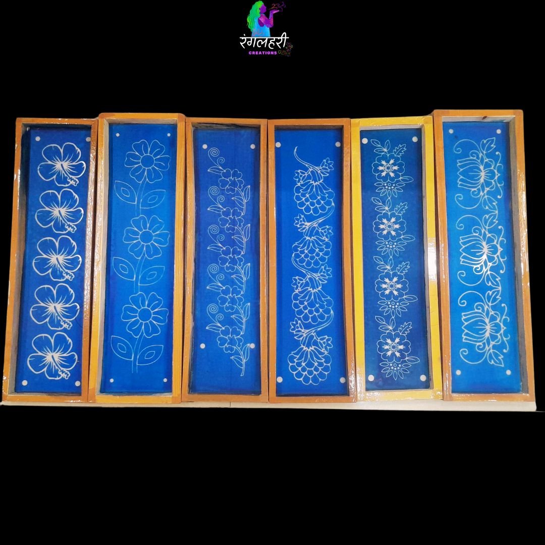 Rangoli Flower Stencil Set Main image