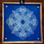 WJ2406 : 24 by 24 Wooden Square Rangoli Stencil Kolam - Ranglahari Creations
