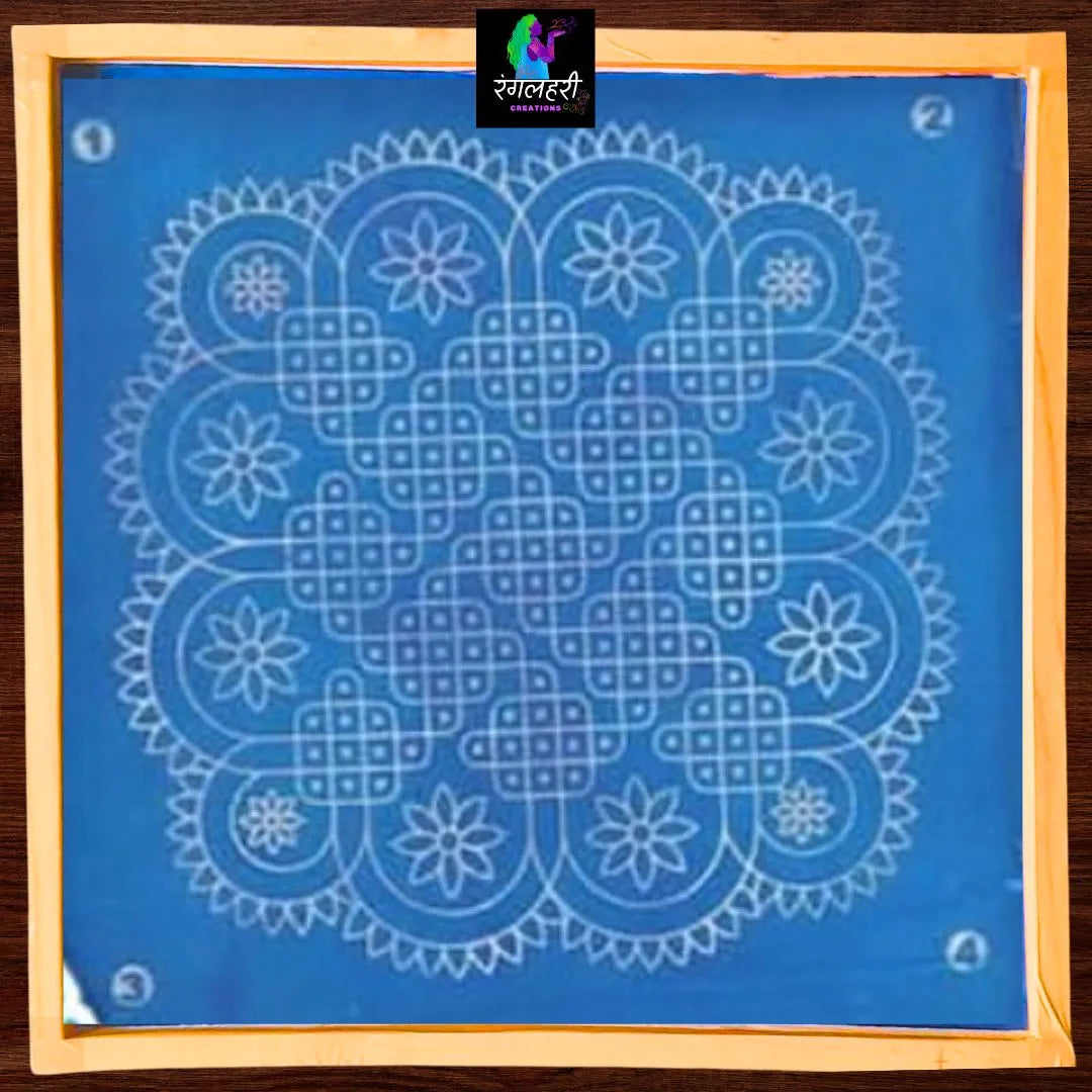 Kolam Wooden Stencil
