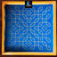 WJ1220 : 12 by 12 Wooden Rangoli Stencil Kolam - Ranglahari Creations