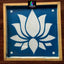 WJ1221 : 12 by 12 Wooden Rangoli Stencil Lotus - Ranglahari Creations