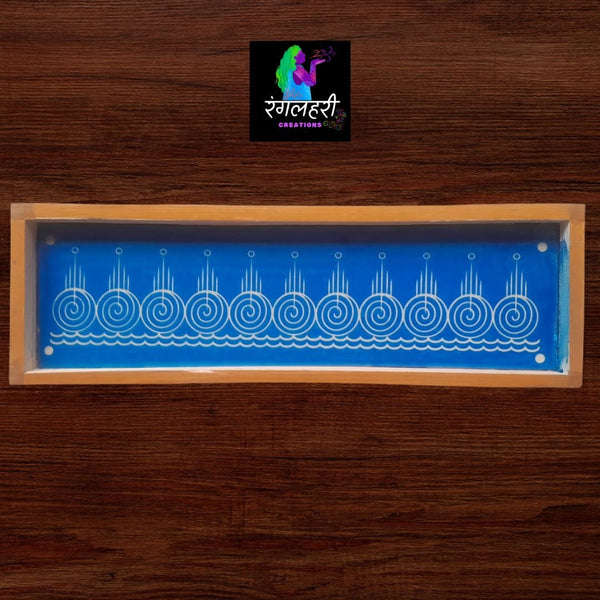 W1: 17 By 5 Wooden Border Rangoli Stencil