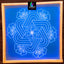 W1403 : Kolam Stencil 14 by 14 Inch Wooden Square Rangoli Stencil - Ranglahari Creations