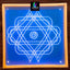 W1401 : Kolam Stencil 14 by 14 Inch Wooden Square Rangoli Stencil - Ranglahari Creations