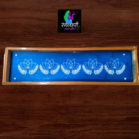 W39 : 17 By 5 Wooden Border Rangoli Stencil Main image