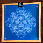 Biggest Lotus Kolam Stencil – 40 Inch