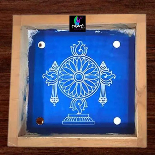 WA48 : 5 by 5 Small Shanku Rangoli Stencil - Ranglahari Creations