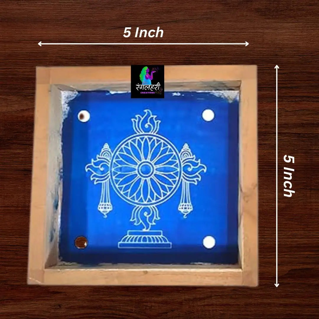 WA48 : 5 by 5 Small Shanku Rangoli Stencil Secondary image