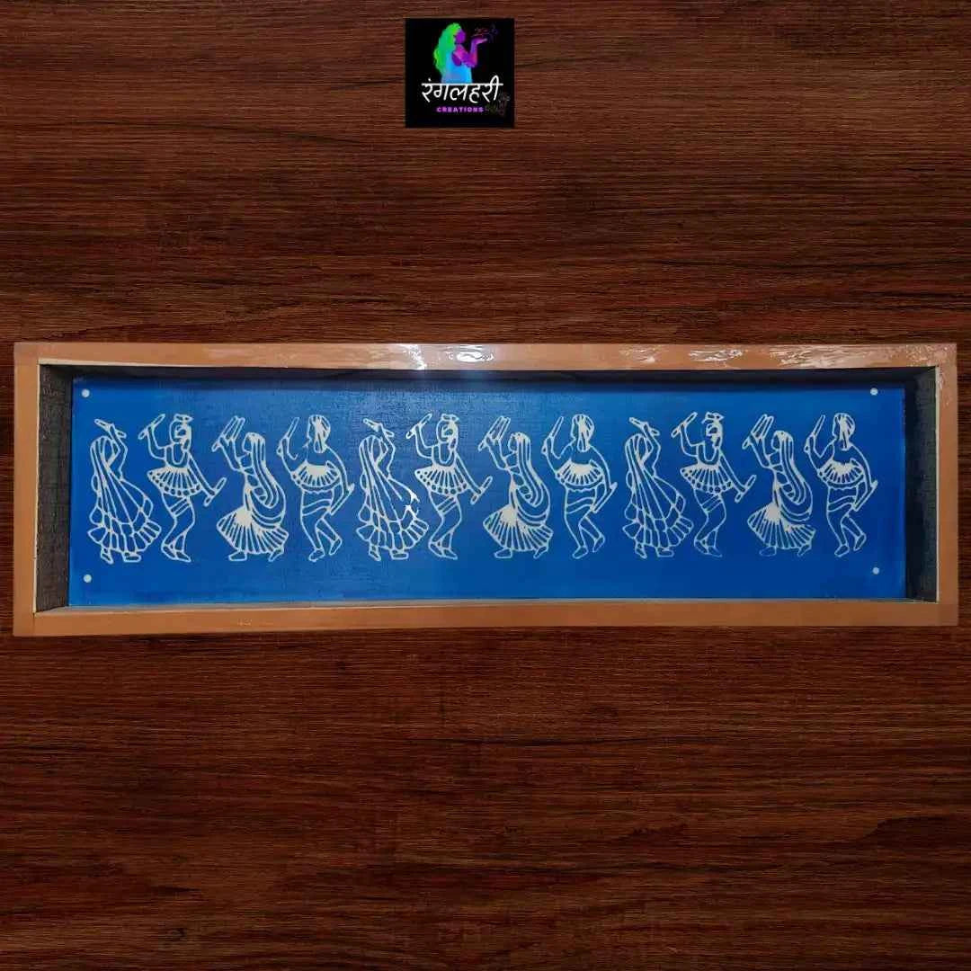 W51 : Gujrathi Garba Border Rangoli Stencil - Ranglahari Creations