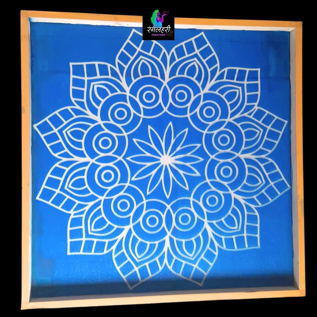 Big Mandala Kolam Stencil Main image