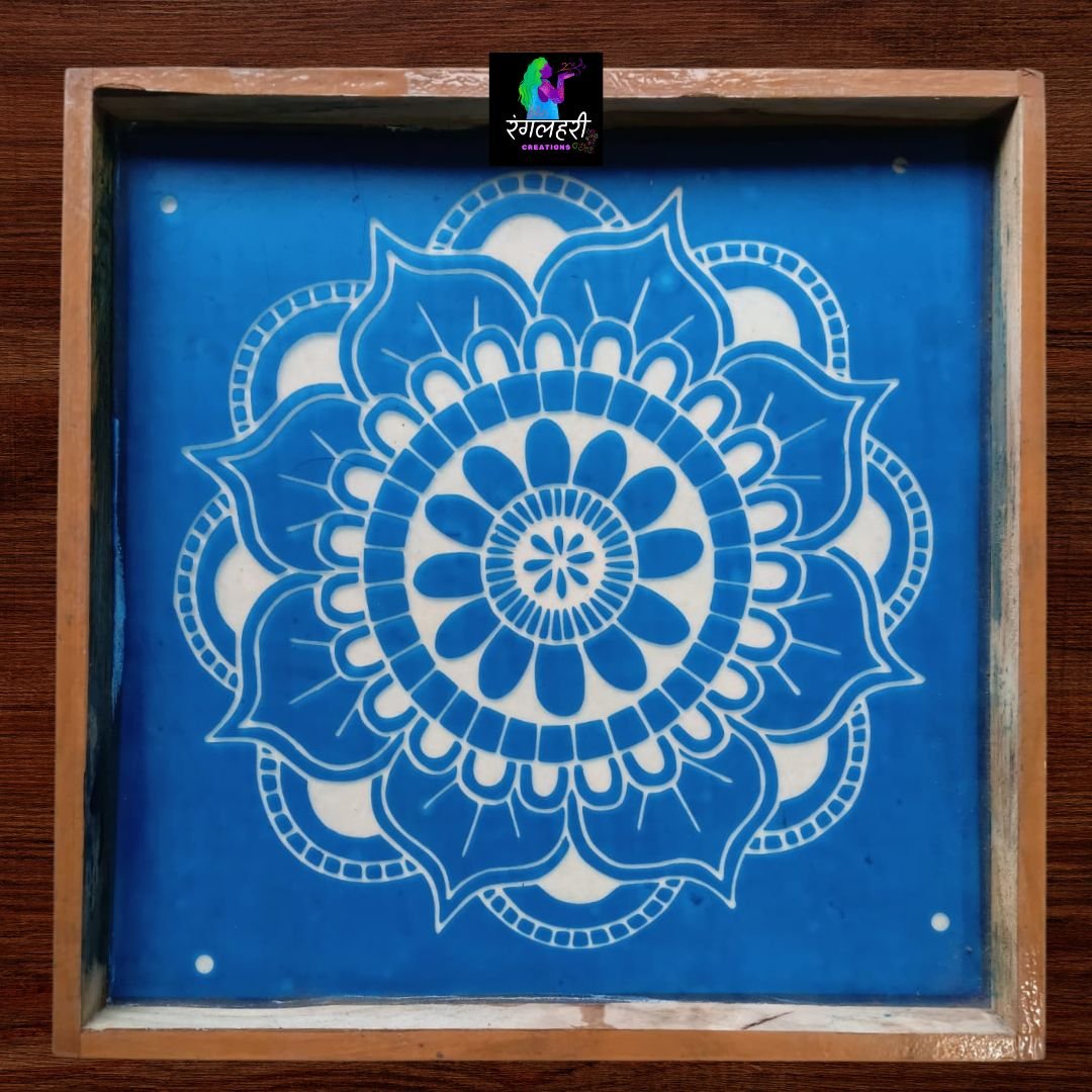 Mandala Kolam Rangoli Stencil 12 inch Main image