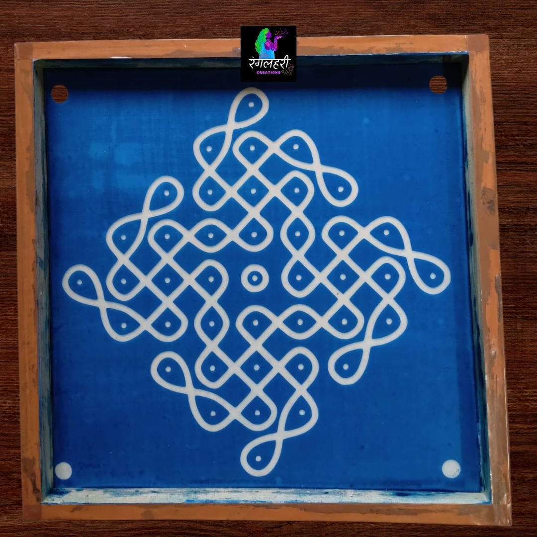 Swastika Kolam Stencil 12 inch Main image