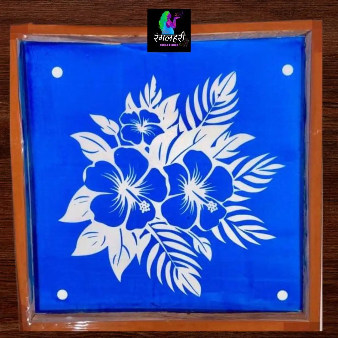 Hibiscus Flower Kolam Stencil Main image