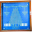 W1407 : Temple Gopuram Kolam Stencil 14 by 14 Inch - Ranglahari Creations