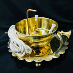 Small Akhand Diya with Adjustable Bati