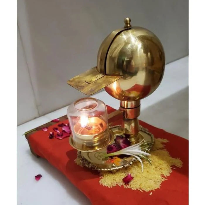 Ghee Akhand Diya For Navratri 9 Days | Pure Brass Akhand Deepam Secondary image