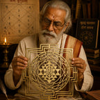 Shree Yantra Metal Wall Art for Living Room, Pooja Room & Office