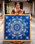 Big Free Hand Kolam Stencil