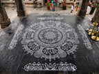 Big Mahalakshmi Kamala Kolam Stencil 