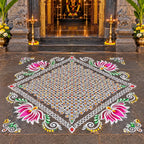Biggest Ananda Kamalam Kolam Stencil 