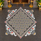 Biggest Chaitanya Kambi Kolam Stencil