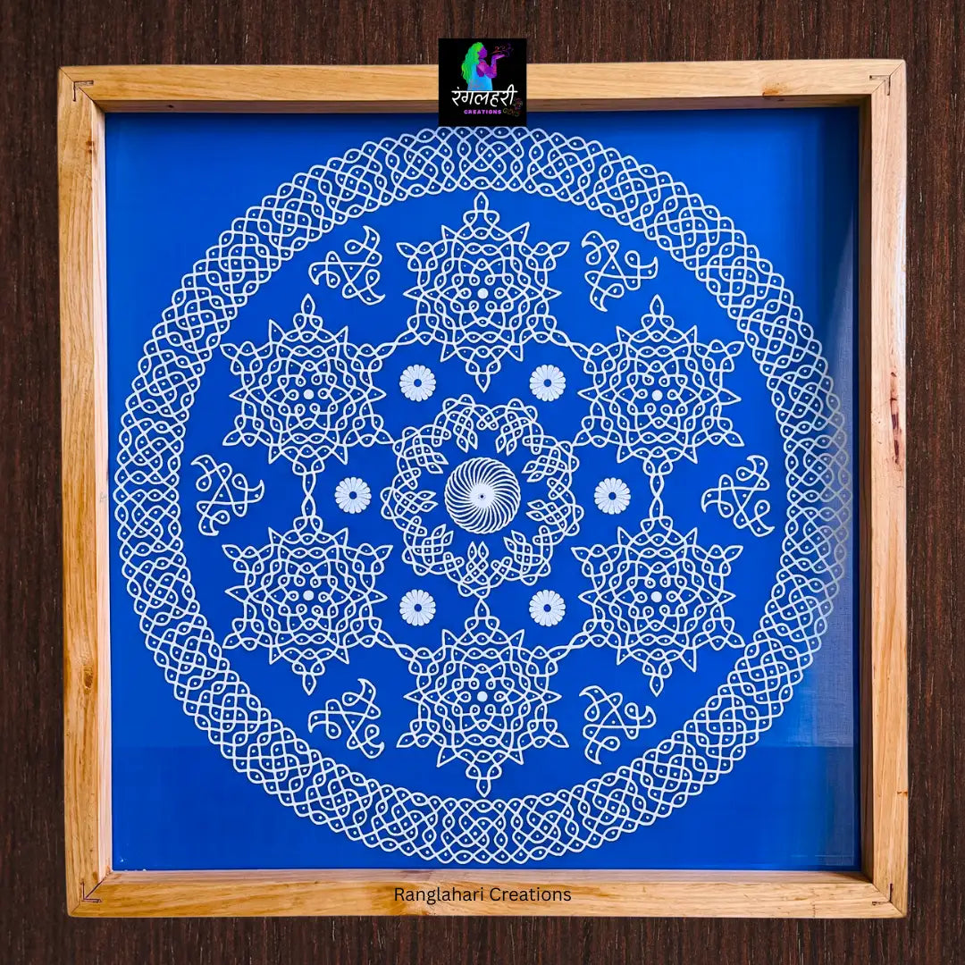 Biggest Kalyana Kolam Stencil  Main image
